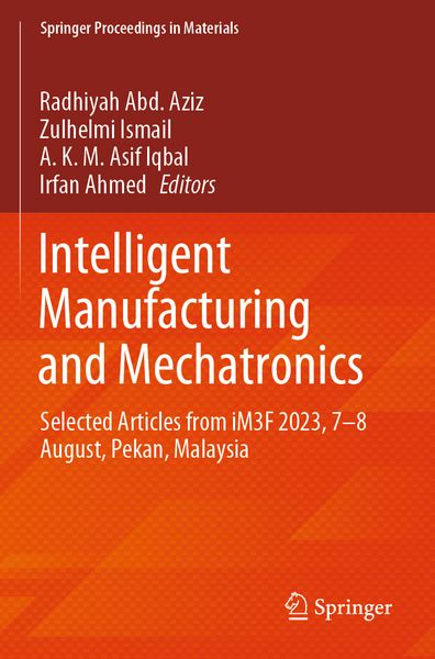 Produktbild: Intelligent Manufacturing and Mechatronics