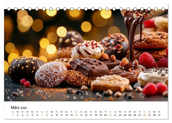 Produktbild: Sch&auml;tze der Confiserie Kunst (Tischkalender 2026 DIN A5 quer), CALVENDO Monatskalender