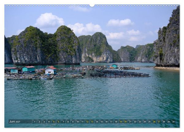 Produktbild: Naturwunder - Halong Bucht (Wandkalender 2027 DIN A2 quer), CALVENDO Monatskalender