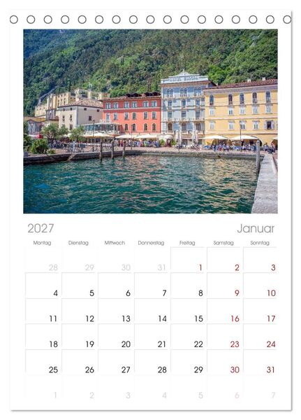 Produktbild: Tischplaner 2027 - Riva del Garda - Am Gardasee ganz im Norden (A5 Tischkalender zum Aufstellen) CALVENDO