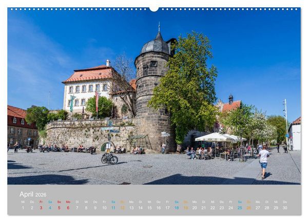Produktbild: Kronach - drei Fl&uuml;sse und eine Festung (Wandkalender 2026 DIN A2 quer), CALVENDO Monatskalender