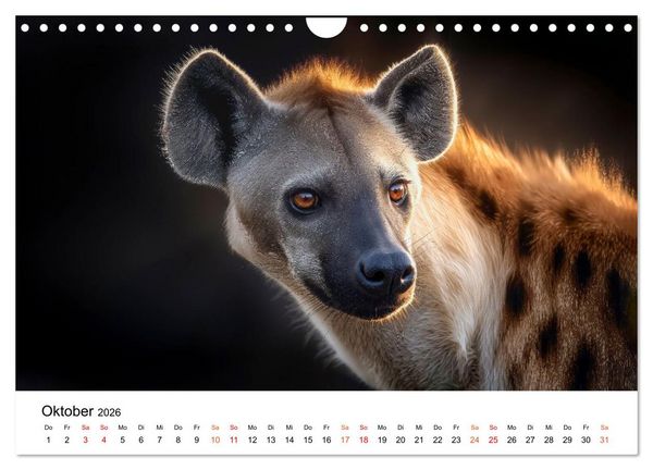 Produktbild: Hy&auml;nen - Afrikas geheimnisvolle J&auml;ger (Wandkalender 2026 DIN A4 quer), CALVENDO Monatskalender