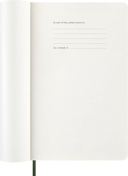 Produktbild: Moleskine 12 Monate Tageskalender 2027, Large/A5, 1 Tag = 1 Seite, Weicher Einband, Myrtengr&uuml;n