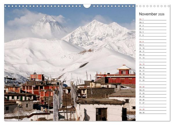 Produktbild: Nepal (Wandkalender 2026 DIN A3 quer), CALVENDO Monatskalender