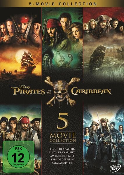 Pirates of the Caribbean 1-5 Box  [5 DVDs]