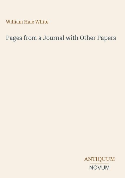 Produktbild: Pages from a Journal with Other Papers