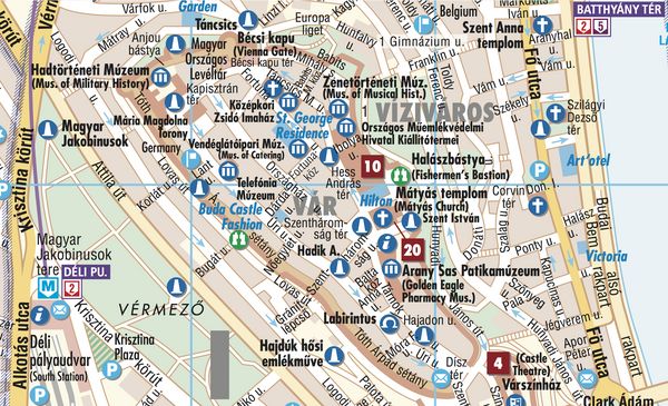 Produktbild: Budapest, Borch Map
