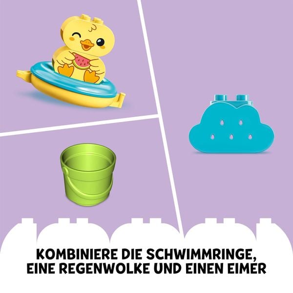 LEGO DUPLO Badewannenspaß: Schwimmender Tierzug - Lernspielzeug