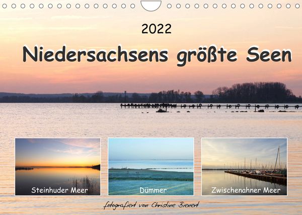 Produktbild: Niedersachsens gr&ouml;&szlig;te Seen (Wandkalender 2022 DIN A4 quer)