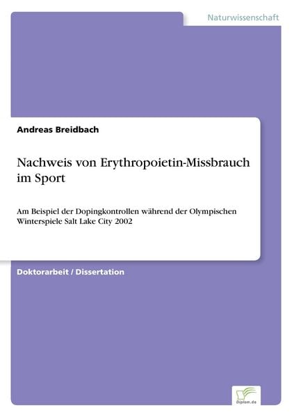 Produktbild: Nachweis von Erythropoietin-Missbrauch im Sport
