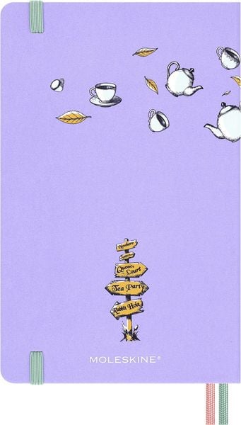 Produktbild: Moleskine Alice im Wunderland 18 Monate Wochen-Notizkalender 2026/2027, L/A5, 1 Wo = 1 Seite, fester Einband