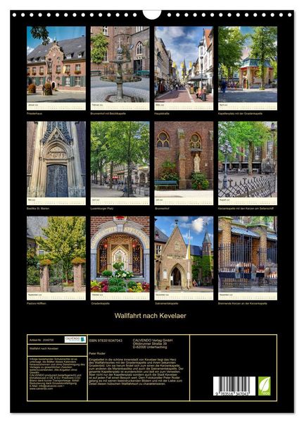 Produktbild: Wallfahrt nach Kevelaer (Wandkalender 2026 DIN A3 hoch), CALVENDO Monatskalender