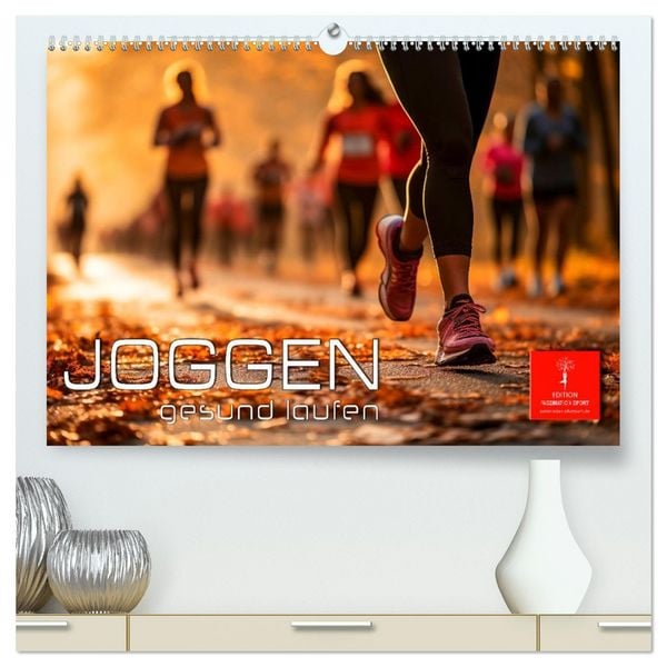 Produktbild: Joggen, gesund laufen (hochwertiger Premium Wandkalender 2026 DIN A2 quer), Kunstdruck in Hochglanz