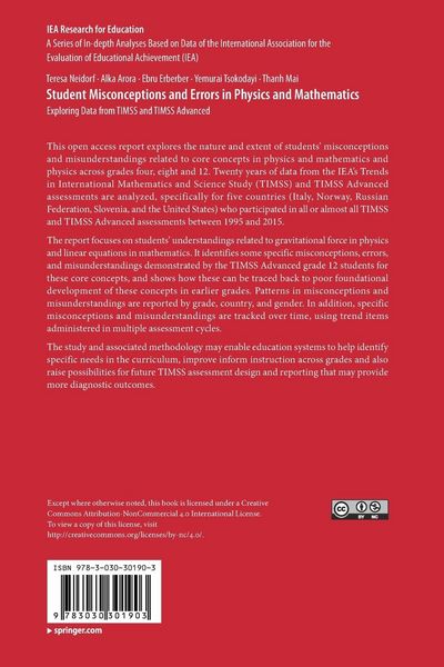 Produktbild: Student Misconceptions and Errors in Physics and Mathematics
