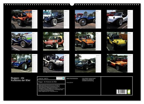 Produktbild: Buggys - die Kultautos der 80er (Wandkalender 2025 DIN A2 quer), CALVENDO Monatskalender