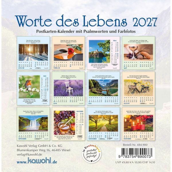 Produktbild: Worte des Lebens 2027
