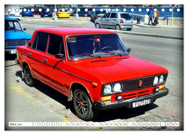 Produktbild: LADA-LAND KUBA (Tischkalender 2026 DIN A5 quer), CALVENDO Monatskalender