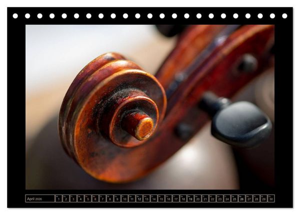 Produktbild: eine Violine (Tischkalender 2026 DIN A5 quer), CALVENDO Monatskalender