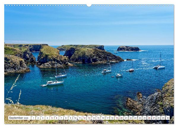 Produktbild: Belle Ile en Mer - Ein bretonisches Paradies (Wandkalender 2026 DIN A2 quer), CALVENDO Monatskalender