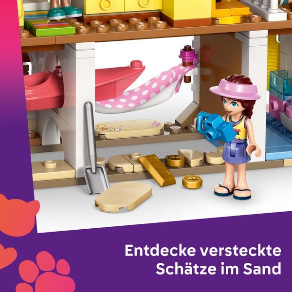 Produktbild: LEGO Friends 42699 Strandhaus mit Robben, Spielset mit 3 Mini Puppen
