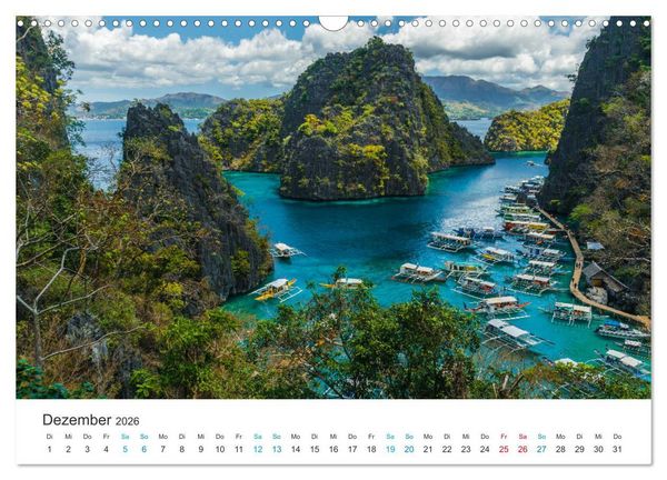 Produktbild: Philippinen - dem Paradies ganz nah (Wandkalender 2026 DIN A3 quer), CALVENDO Monatskalender