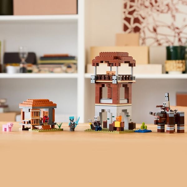 Produktbild: LEGO Minecraft 21278 Ein Verw&uuml;ster am Pl&uuml;nderer-Au&szlig;enposten, Gamer Spiel