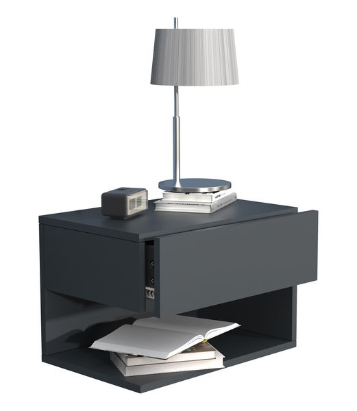 Produktbild: Wandschublade Wand H&auml;nge Nachttisch Usal XL 45cm