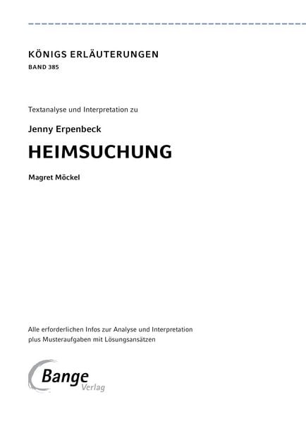 Produktbild: Heimsuchung von Jenny Erpenbeck