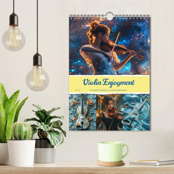 Produktbild: Violin Enjoyment (Wall Calendar 2026 DIN A4 portrait), CALVENDO 12 Month Wall Calendar