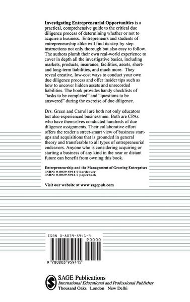 Produktbild: Investigating Entrepreneurial Opportunities