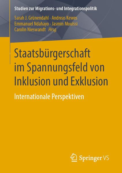 Produktbild: Staatsb&uuml;rgerschaft im Spannungsfeld von Inklusion und Exklusion