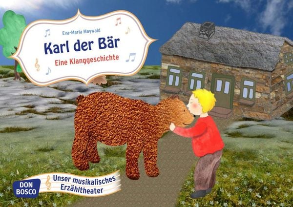 Produktbild: Karl, der B&auml;r. Kamishibai Bildkartenset.