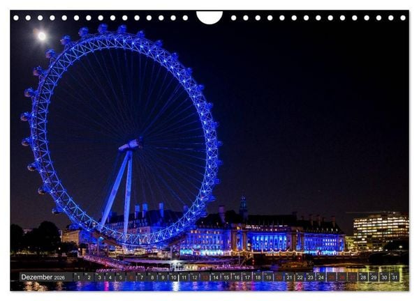 Produktbild: London Light (Wandkalender 2026 DIN A4 quer), CALVENDO Monatskalender