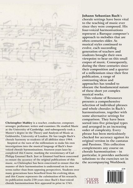 Produktbild: Bach's Authentic Chorale Harmony - Resources