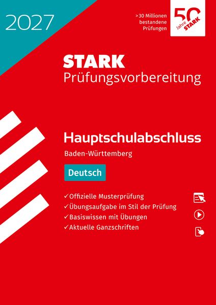 Produktbild: STARK Deutsch - Hauptschulabschluss 2027 BW - Pr&uuml;fungsvorbereitung