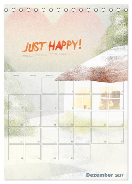 Produktbild: Liebe macht gl&uuml;cklich (Tischkalender 2027 DIN A5 hoch), CALVENDO Monatskalender