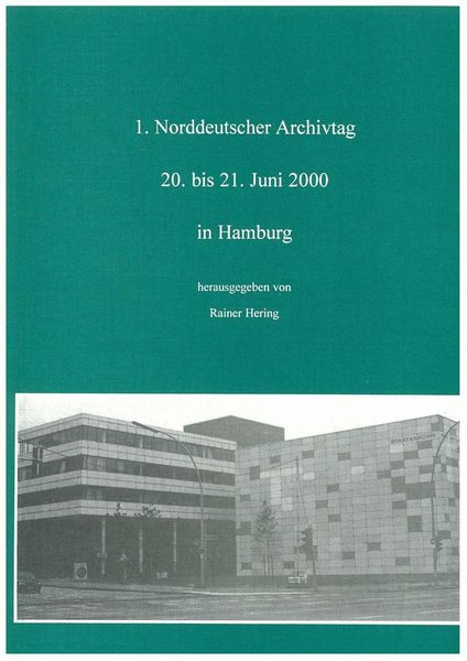 Produktbild: Norddeutscher Archivtag (1.)