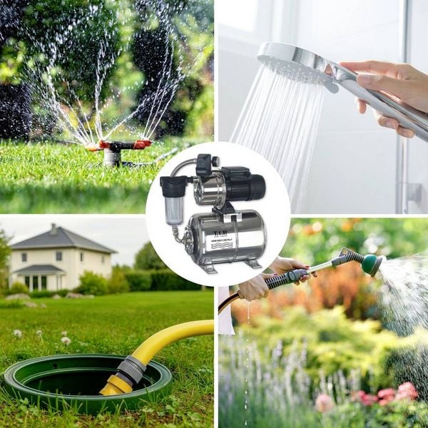 Produktbild: T.I.P. - Technische Industrie Produkte 31155 HWW INOX 1300 Plus F Hauswasserwerk 230V 4350 l/h
