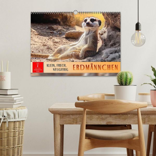 Produktbild: Erdm&auml;nnchen - klein, frech, neugierig (Wandkalender 2026 DIN A3 quer), CALVENDO Monatskalender