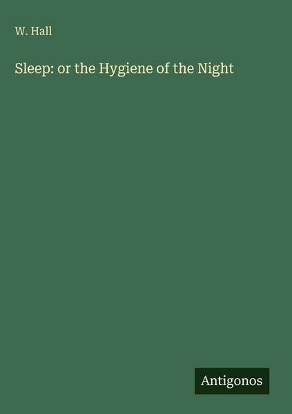 Produktbild: Sleep: or the Hygiene of the Night