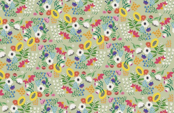 Produktbild: Mit Liebe verpackt &ndash; 10 Geschenkpapierbogen im Blumen-Design