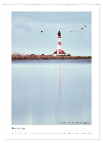 Produktbild: Leuchtt&uuml;rme an der Nordseek&uuml;ste (hochwertiger Premium Wandkalender 2027 DIN A2 hoch), Kunstdruck in Hochglanz