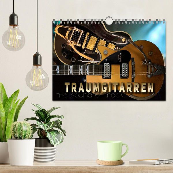 Produktbild: Traumgitarren - the Sound of Rock (Wandkalender 2026 DIN A4 quer), CALVENDO Monatskalender