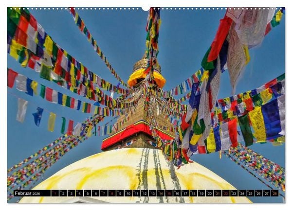 Produktbild: Nepal - das Dach der Welt (hochwertiger Premium Wandkalender 2026 DIN A2 quer), Kunstdruck in Hochglanz