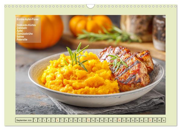 Produktbild: K&uuml;rbis-Freestyle-Kochen. Zutaten und Ideen. Mach dein Gericht daraus! (Wandkalender 2026 DIN A3 quer), CALVENDO Monatskalender