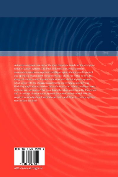 Produktbild: Autonomous Systems and Intelligent Agents in Power System Control and Operation