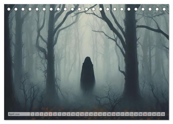 Produktbild: Dunkle Mysterien (Tischkalender 2026 DIN A5 quer), CALVENDO Monatskalender