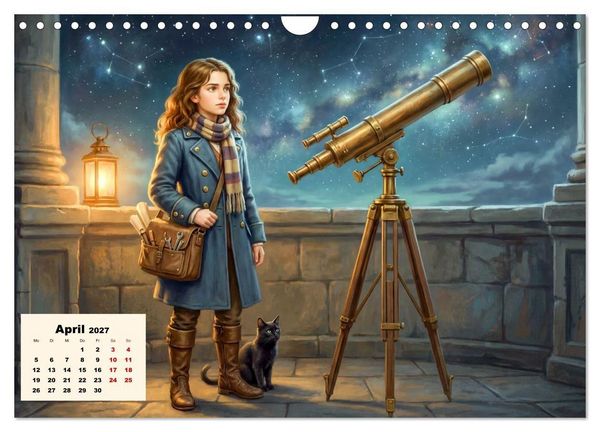 Produktbild: Kleine Entdecker auf magischen Reisen - Fantasy-Welten f&uuml;r Kinder (Wandkalender 2027 DIN A4 quer), CALVENDO Monatskalender