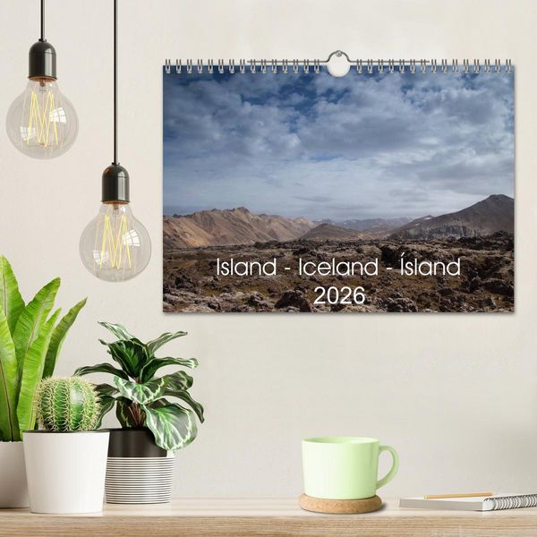 Produktbild: Island - Iceland - &Iacute;sland (Wandkalender 2026 DIN A4 quer), CALVENDO Monatskalender