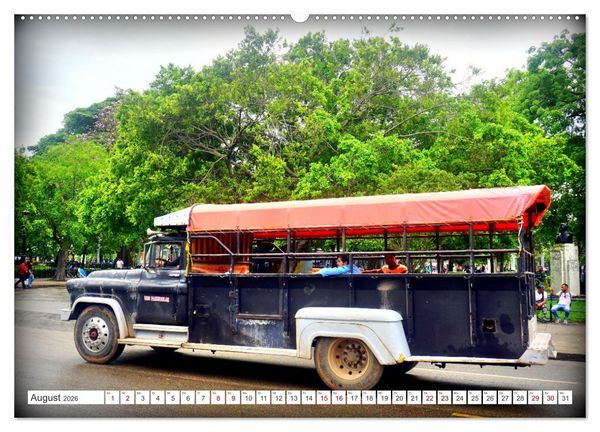 Produktbild: LKW-Busse - Made in Cuba (hochwertiger Premium Wandkalender 2026 DIN A2 quer), Kunstdruck in Hochglanz
